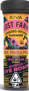 Lost Farm Gummies Pink Pineapple Sour Dream Rosin